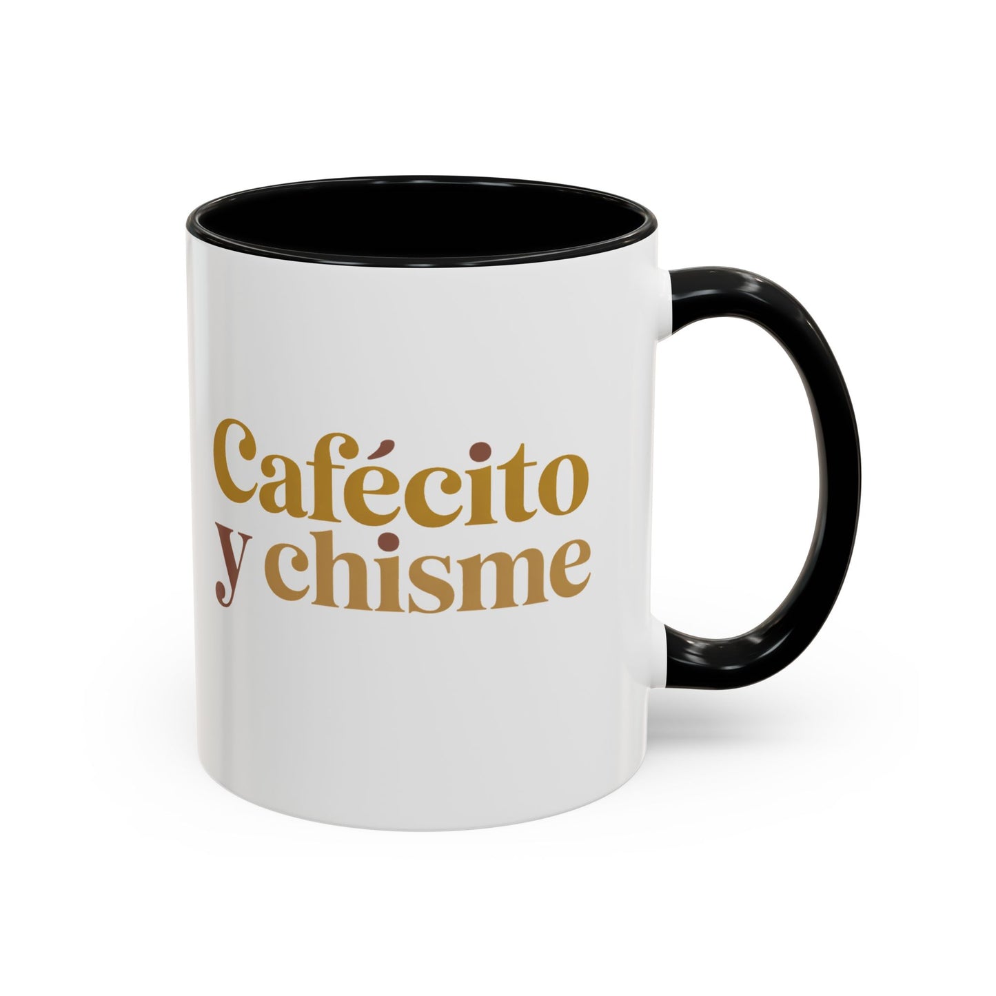 Cafe y Chisme Mug - Latino Coffee Cup Gift for Gossip Time with Amigas - Hispanic Culture Spanish Saying