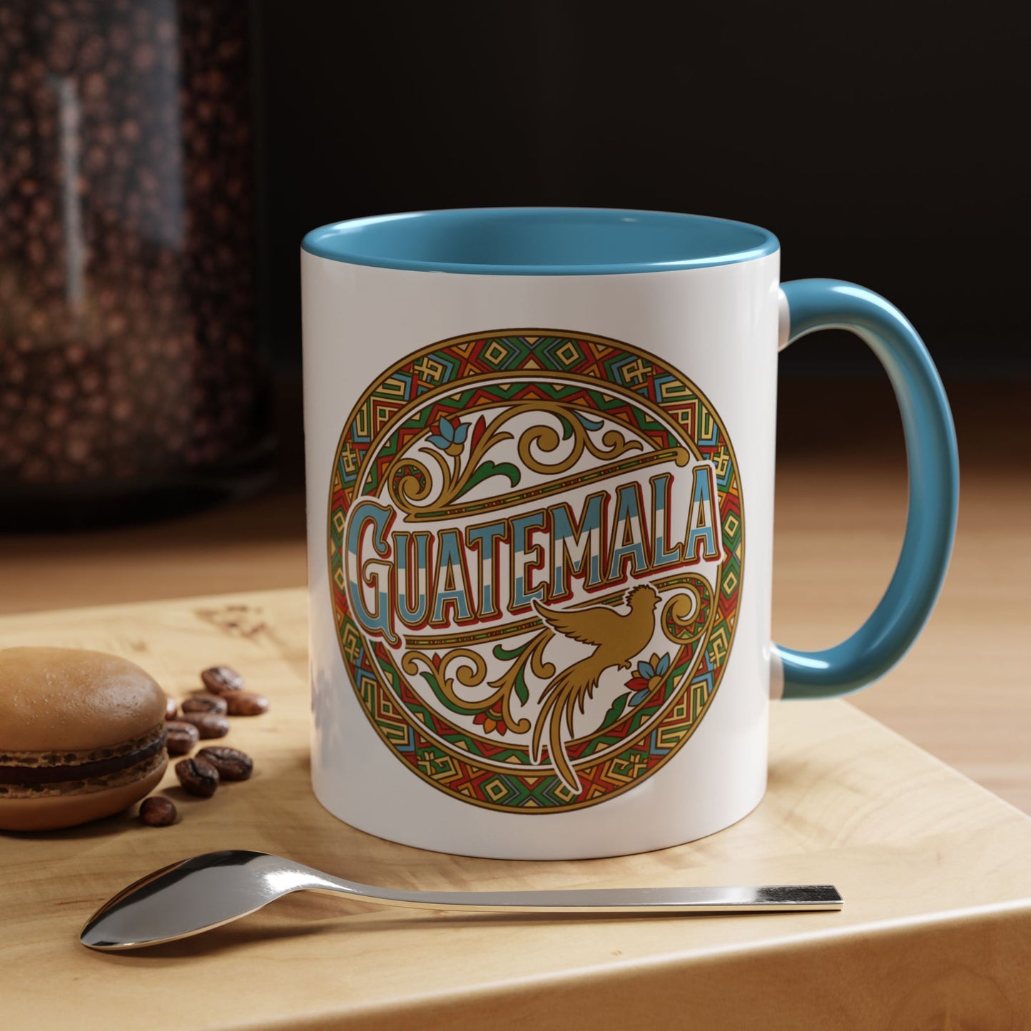 Guatemala Mug - Guatemalteco Pride Coffee Cup, Chapina Cultura Gift, Quetzal Bird Design, Central American Heritage