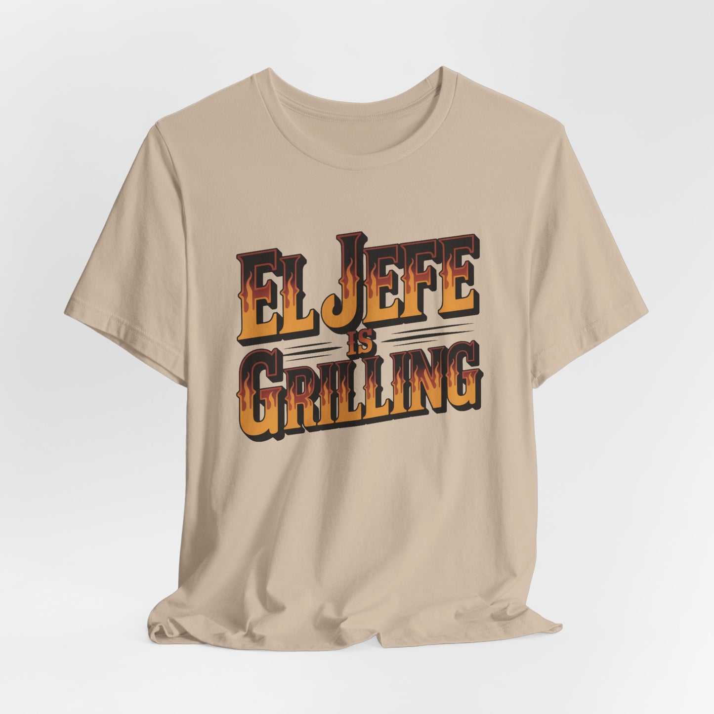 El Jefe is Grilling T-Shirt - Latino Boss Tee, Hispanic Pride Gift, Spanish Shirt for Men Women, Jefe Regalo