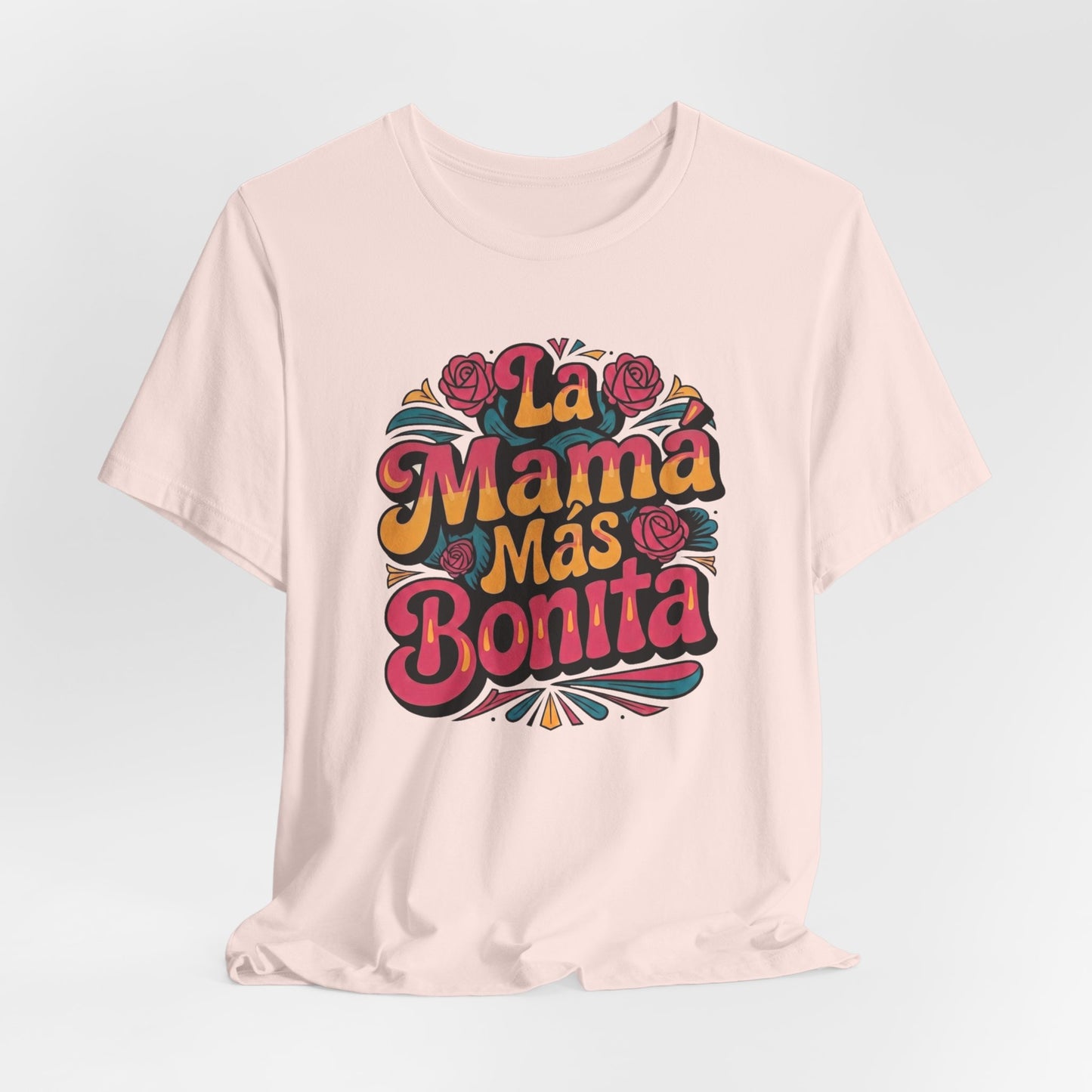 Groovy Art La Mama Mas Bonita Shirt, Mama Gift, Latina Mom Gift, Mom Birthday Gift, Mother's Day