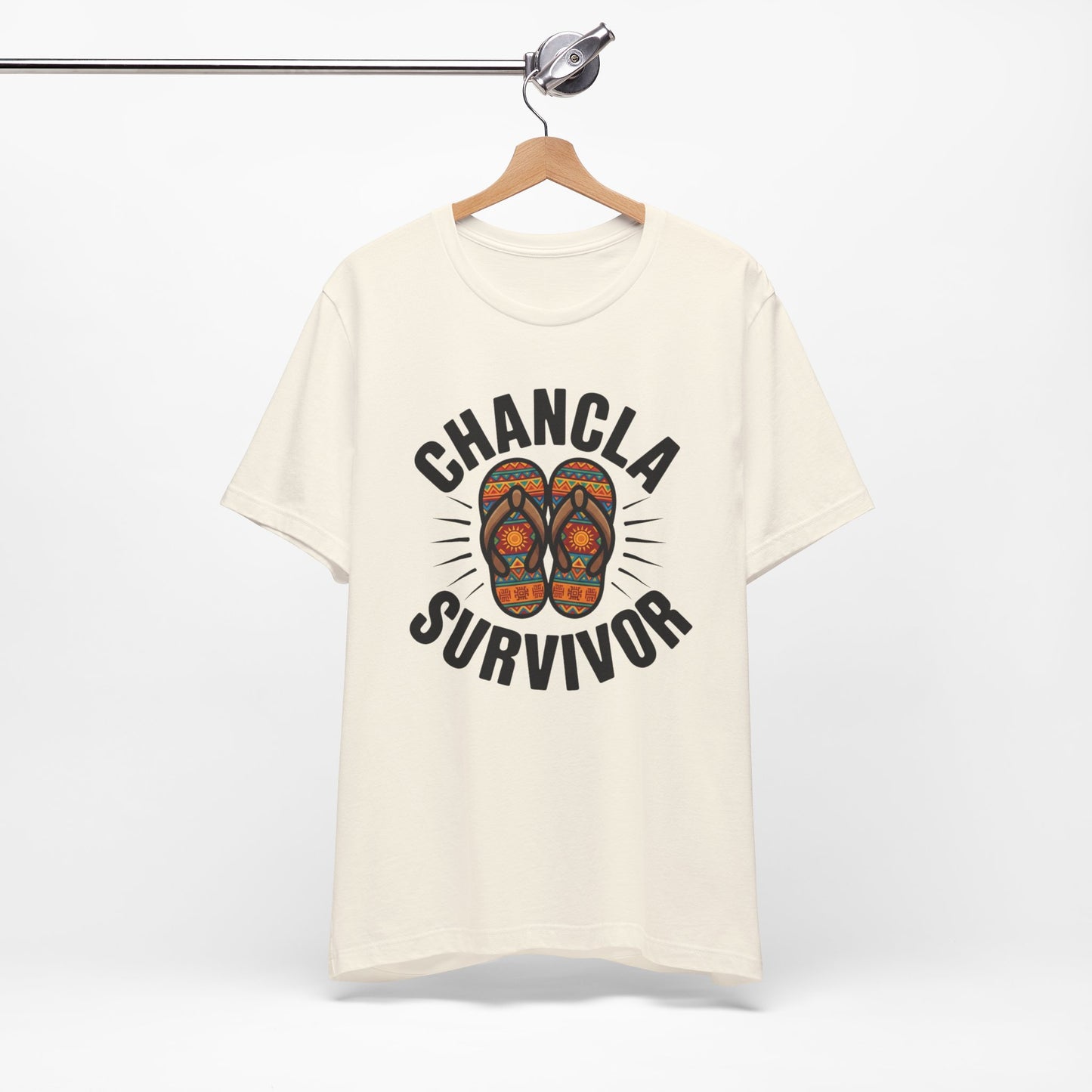 Chancla Survivor T-Shirt - Latino Heritage Tee - Hispanic Humor Gift - Abuela Power - Mexican Funny Shirt - Chancla Vida