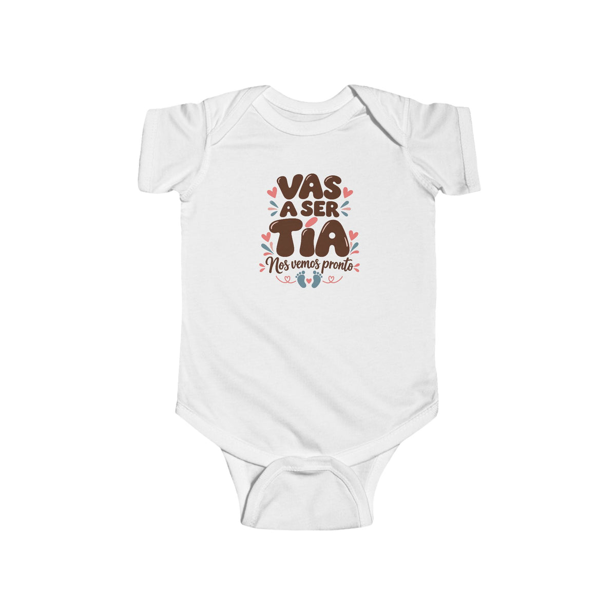 Vas a Ser Tia Onesie - Pregnancy Announcement Bodysuit - Tia Reveal Baby Gift - Nos Vemos Pronto Infant One Piece