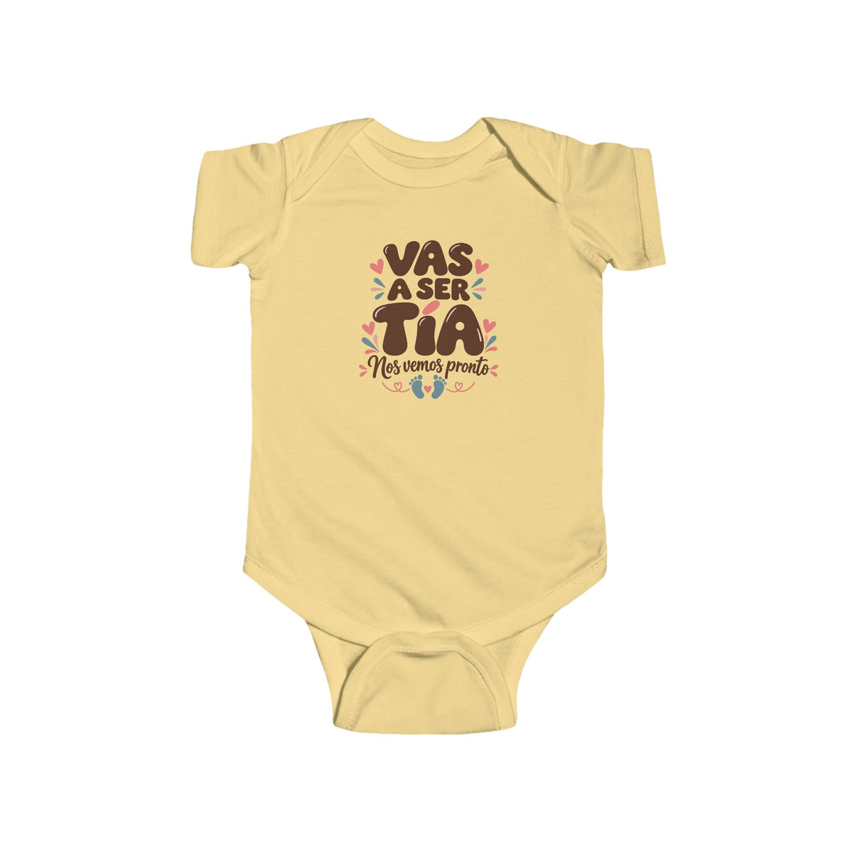Vas a Ser Tia Onesie - Pregnancy Announcement Bodysuit - Tia Reveal Baby Gift - Nos Vemos Pronto Infant One Piece