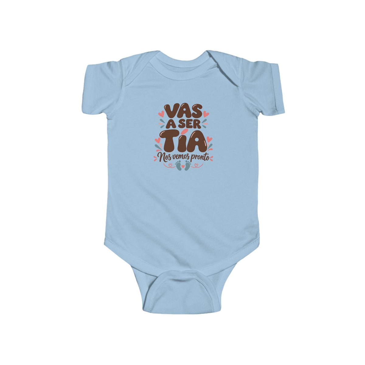 Vas a Ser Tia Onesie - Pregnancy Announcement Bodysuit - Tia Reveal Baby Gift - Nos Vemos Pronto Infant One Piece