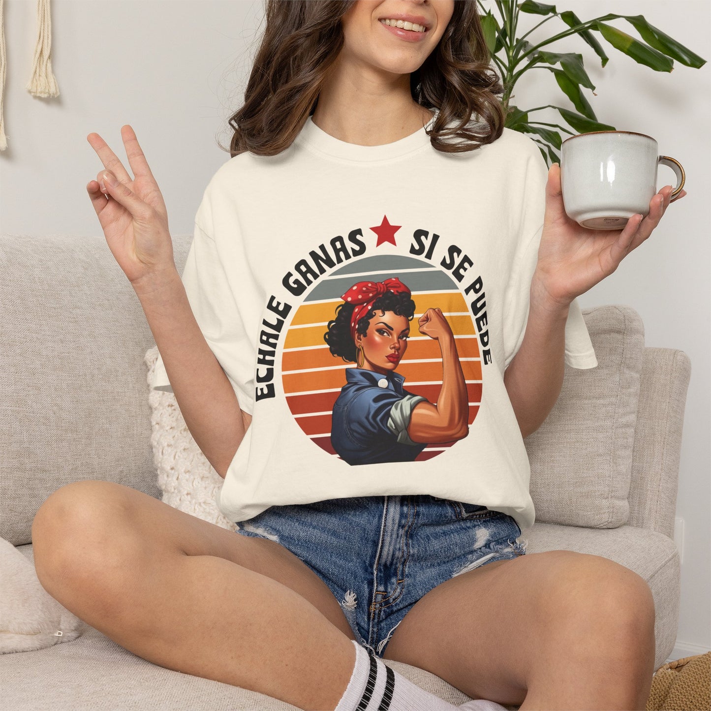 Echale Ganas Shirt, Si Se Puede Latina Empowerment Shirt,  Dolores Huerta Cesar Chavez, Strong Latina Feminist Tee