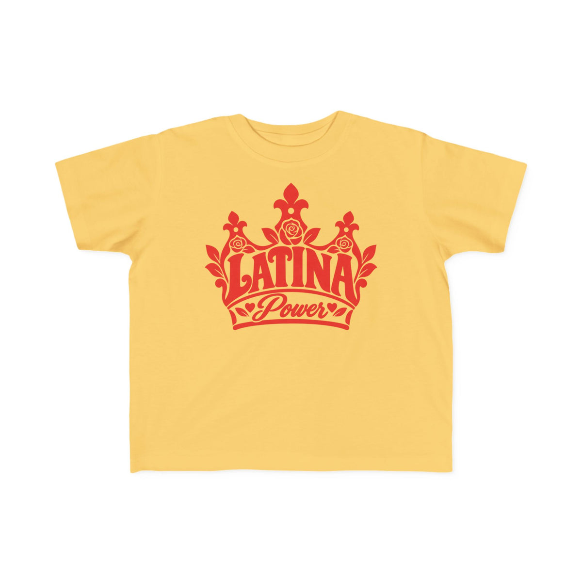 Latina Power Crown Toddler Tee - Mexican Latina Pride Toddler Shirt - Latina Girl Gift - Reina Corona Spanish Toddler