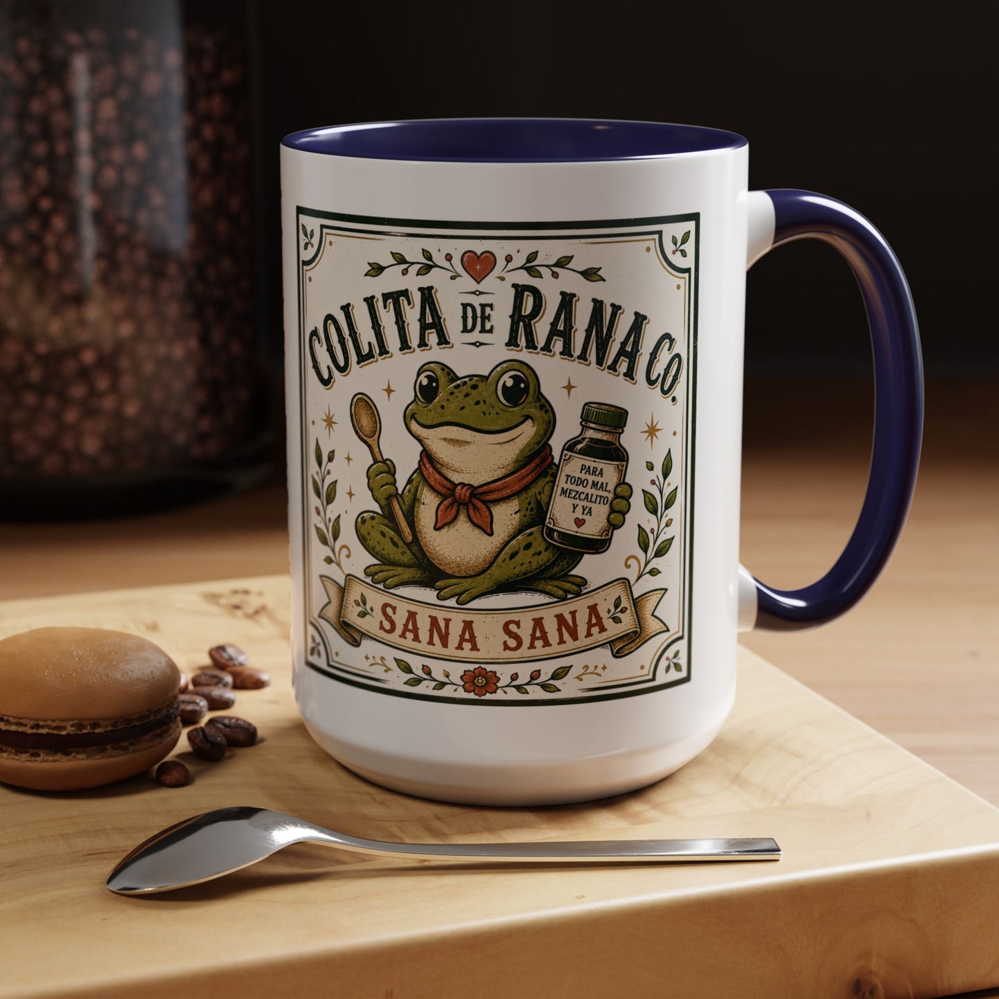 Colita De Rana Mug - Funny Spanish Coffee Cup Gift for Latina Women | Bilingual Humor Taza Regalo