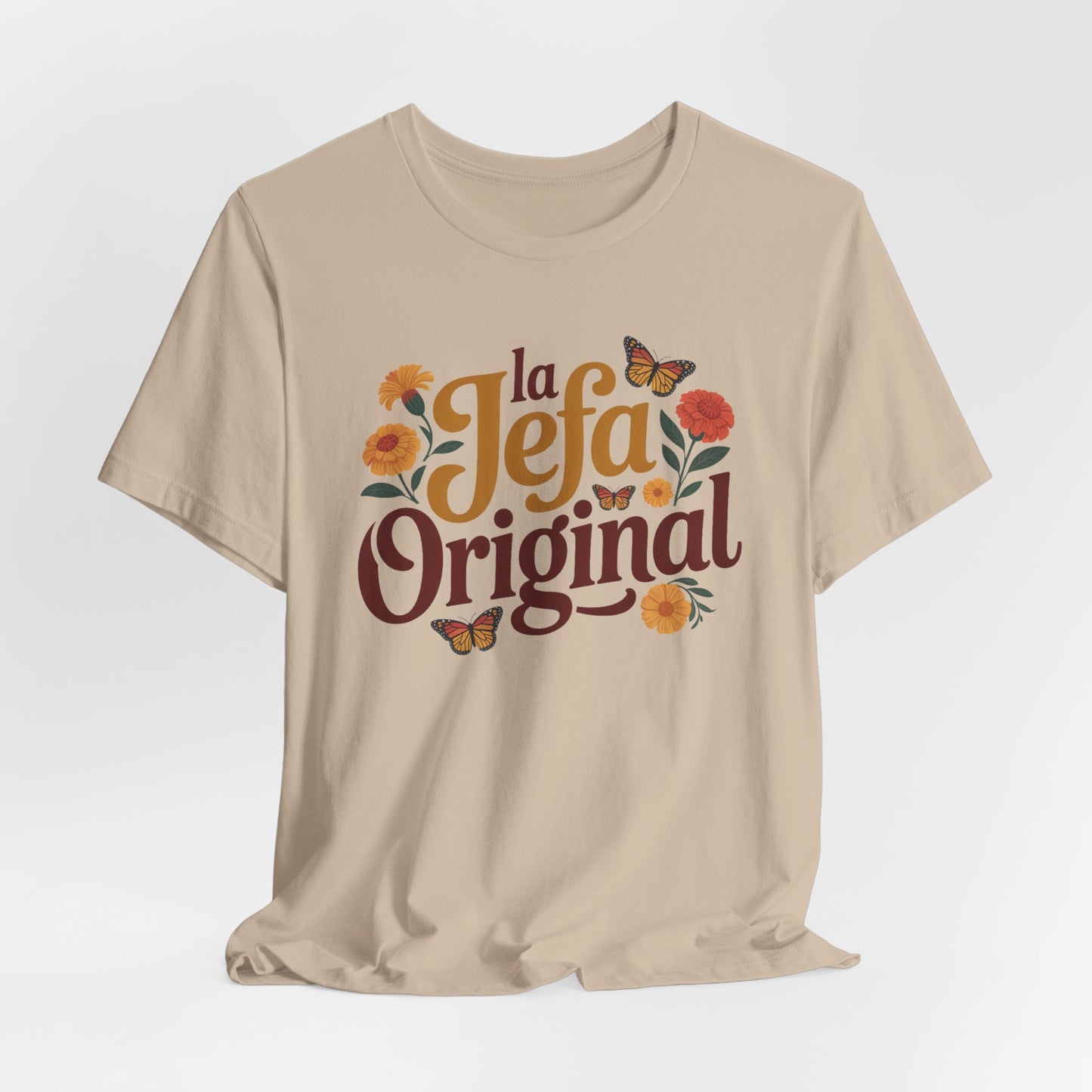 La Jefa Original T-Shirt - Latina Boss Lady Shirt - Hispanic Pride Tee - Empowerment Gift for Her - Spanish Saying Tshirt