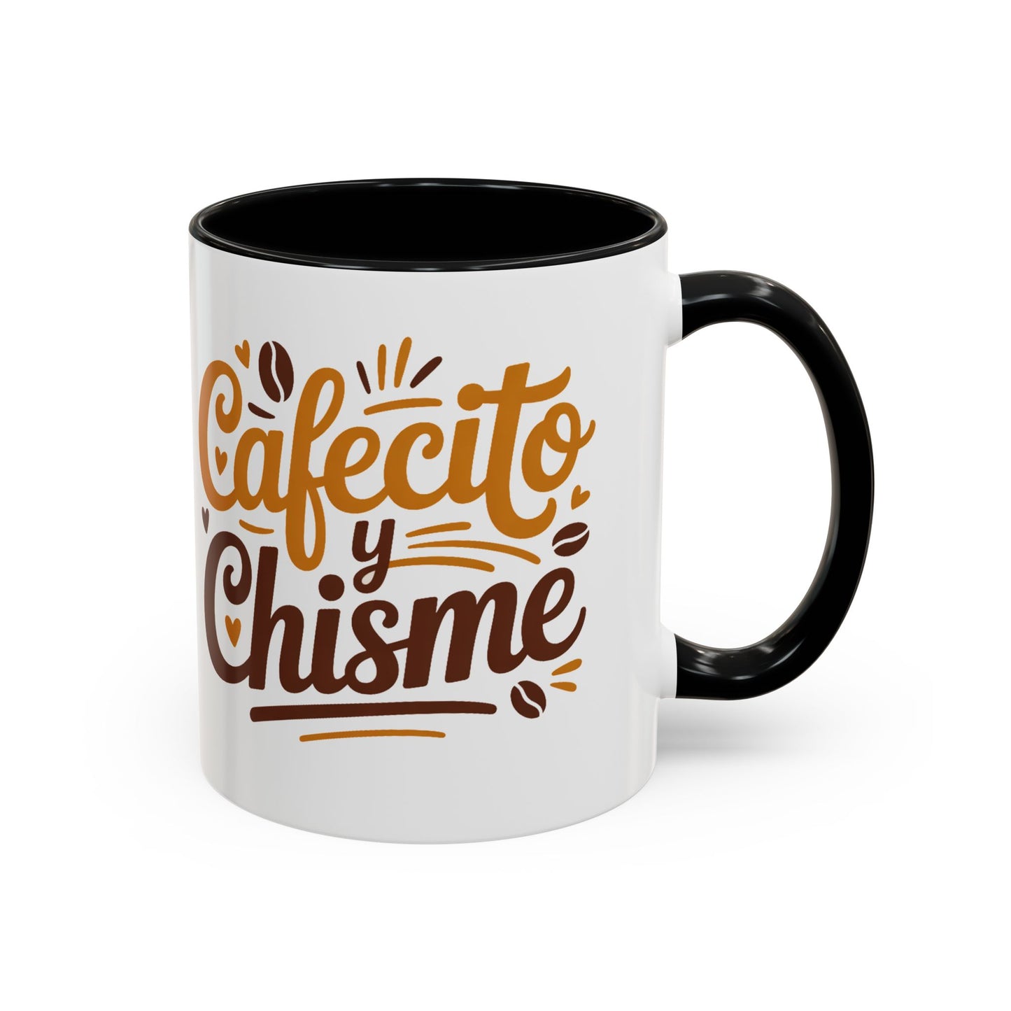Cafe y Chisme Mug - Latino Coffee Culture Gift - Hispanic Kitchen Decor - Chisme Time Cup - Cafecito Lover Present