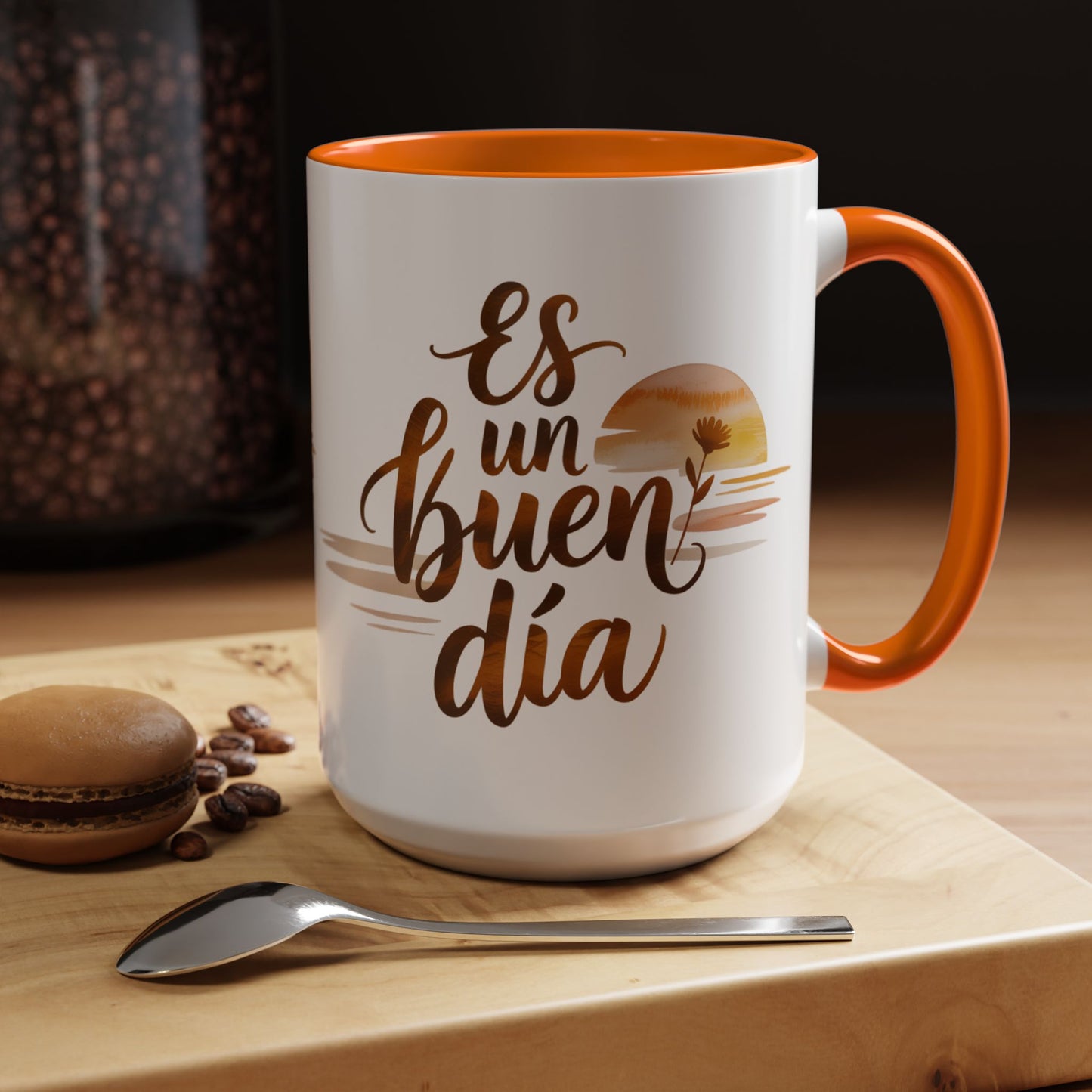 Es Un Buen Dia Mug - Latino Heritage Coffee Cup - Spanish Motivational Gift - Positive Vibes Hispanic Mug