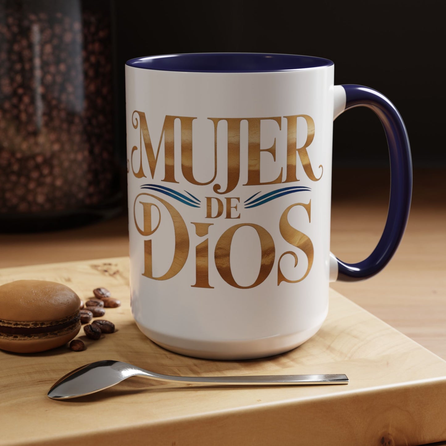 Mujer de Dios Mug - Catholic Gift for Christian Latina Woman, Taza Cristiana Faith Gift, God's Daughter Coffee Cup