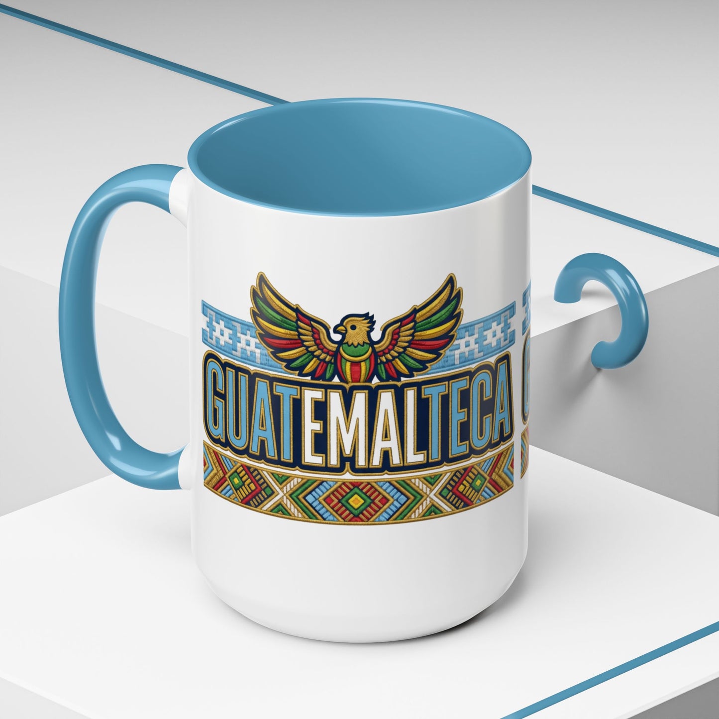 Guatemala Mug - Guatemalteco Pride Coffee Cup Gift | Chapina Heritage | Central American Maya Quetzal Bird Design