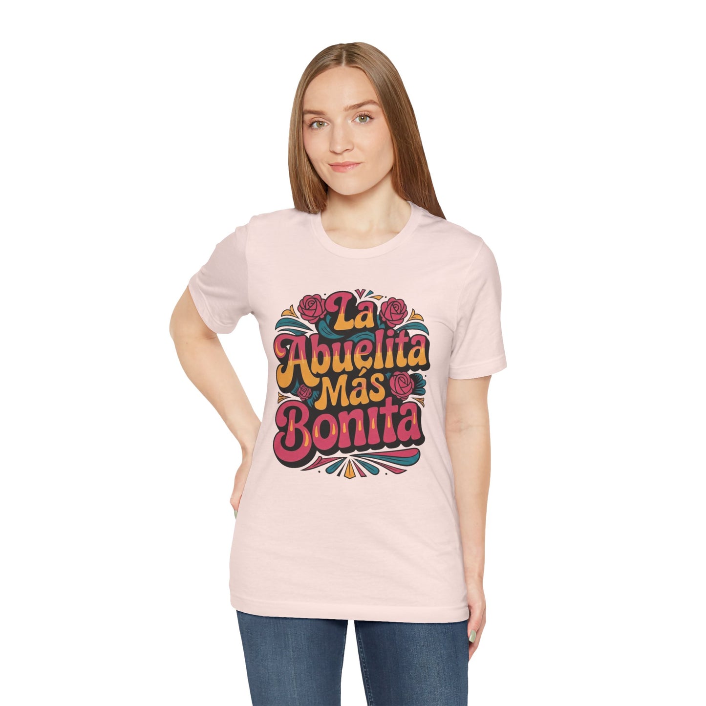 Groovy Art La Abuelita Mas Bonita Shirt, Abuelita Gift, Latina Grandmother Gift,  Abuela Birthday Gift, Mother's Day Abuela