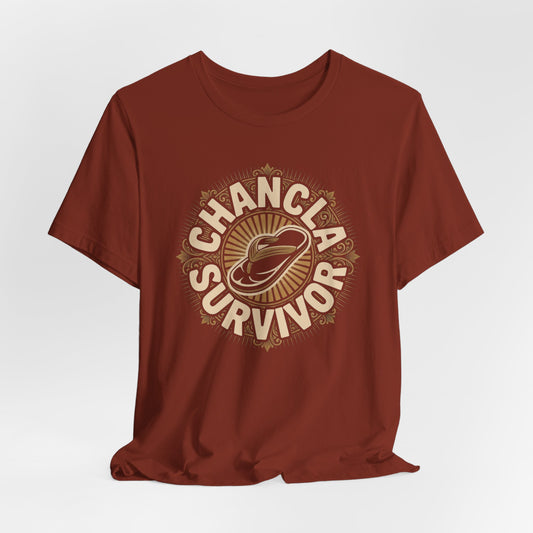 Chancla Survivor T-Shirt - Funny Latino Heritage Tee - La Chancla Power Gift - Mexican Humor Shirt - Hispanic Comedy Tee - Abuela Gift