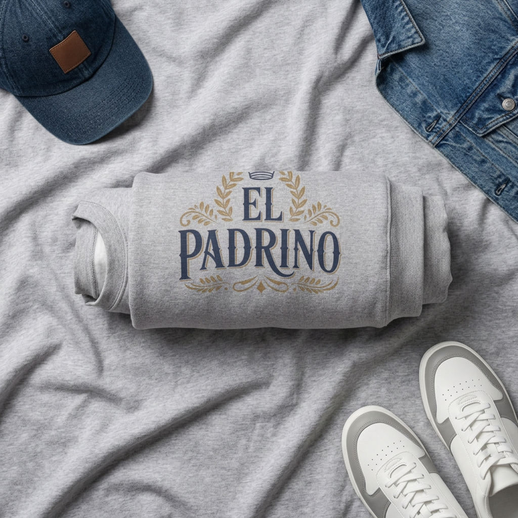 El Padrino Sweatshirt - Latino Godfather Gift - Hispanic Family Shirt - Padrino Regalo - Spanish Family Apparel
