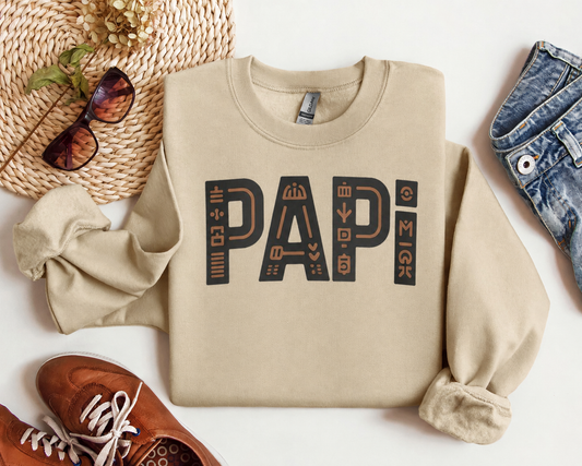 Papi Sweatshirt - Latino Dad Gift - Spanish Father Pullover - Papi Regalo - Hispanic Family Shirt - Daddy Sweatshirt