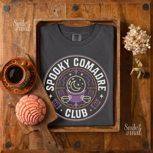 Spooky Comadre Club Tee - Funny Latina Halloween Shirt - Comadres Gift