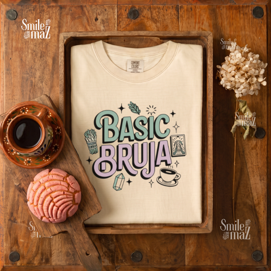 Basic Bruja Tee - Funny Latina Witch Shirt - Bruja Halloween Gift