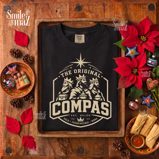 The Original Compas Tee - Reyes Magos Shirt - Dia de Reyes Three Kings Gift