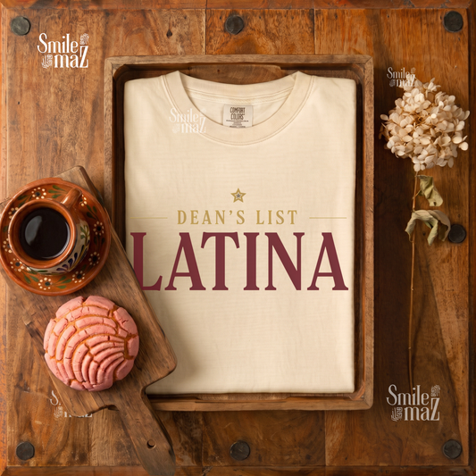 Dean's List Latina Tee - Latina Law Student Shirt - Honor Grad Gift