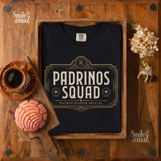 Padrinos Squad Tee - Regalo Para Padrinos de Boda - Wedding Padrino Gift Shirt