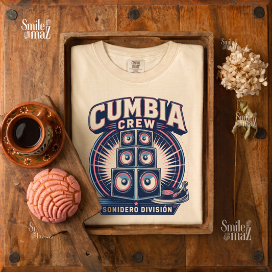 Cumbia Crew Tee - Musica Latina Shirt - Sonidero Cumbia Sound System Gift