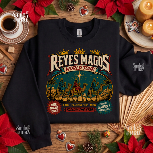Reyes Magos World Tour Sweatshirt - Dia de Reyes Sweater - Three Kings Day Gift