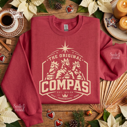 The Original Compas Sweatshirt - Reyes Magos Sweater - Dia de Reyes Three Kings Gift