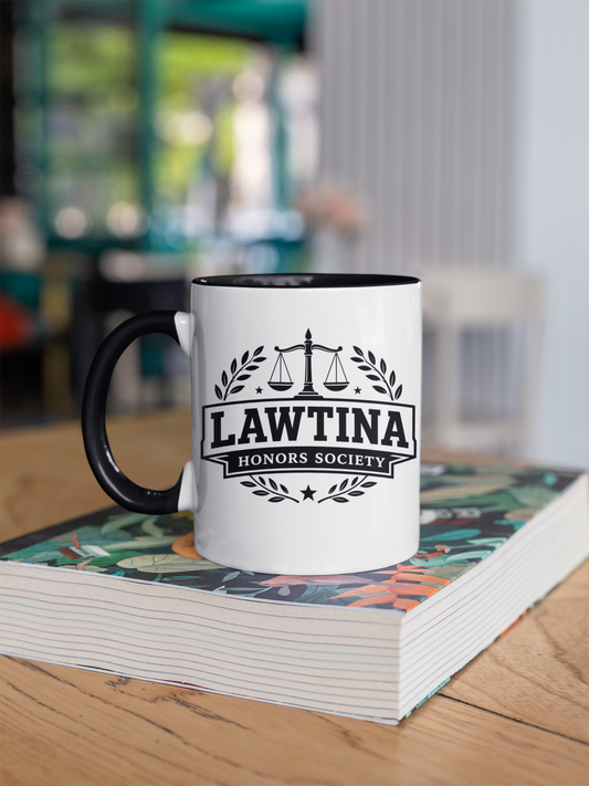 Lawtina Honors Society Mug - Latina Lawyer Gift - Abogada Coffee Mug - Law School Graduation Gift