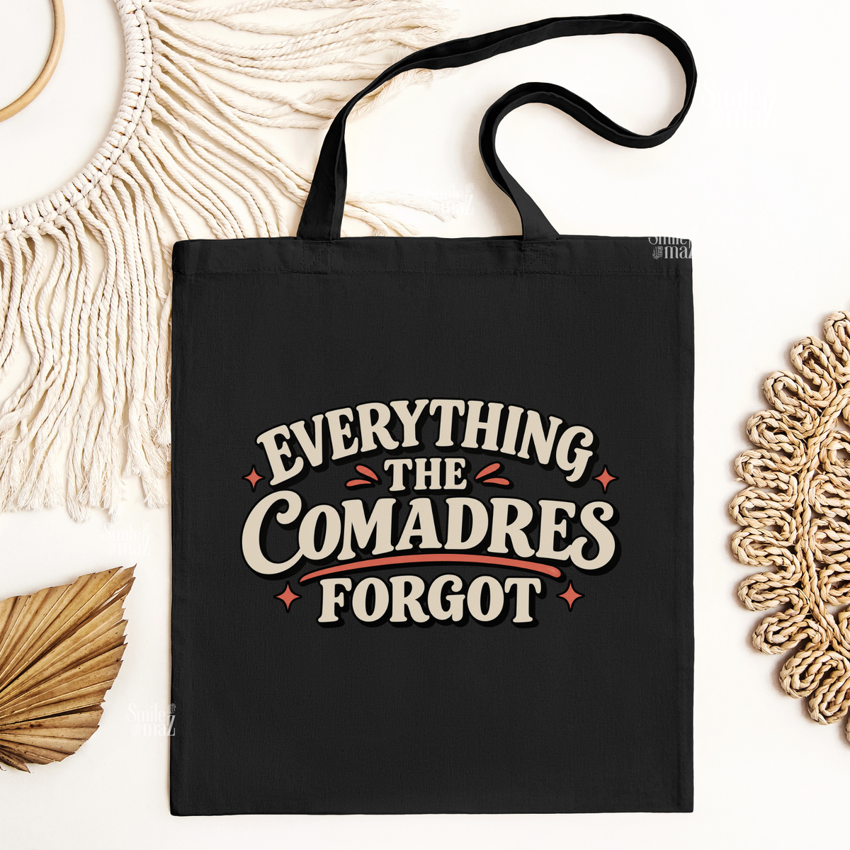 Everything The Comadres Forgot Tote - Funny Comadre Gift - Latina Canvas Tote Bag