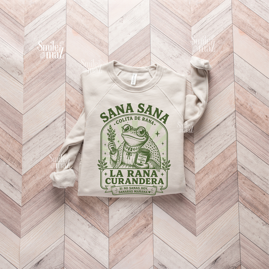 Colita De Rana Sweatshirt - Funny Spanish Saying Sudadera - Latina Gift - Bilingual Humor Pullover