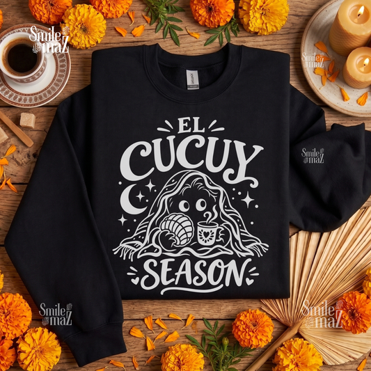 El Cucuy Season Sweatshirt - Funny Mexican Halloween Sweater - Conchas Cucuy Latina Gift