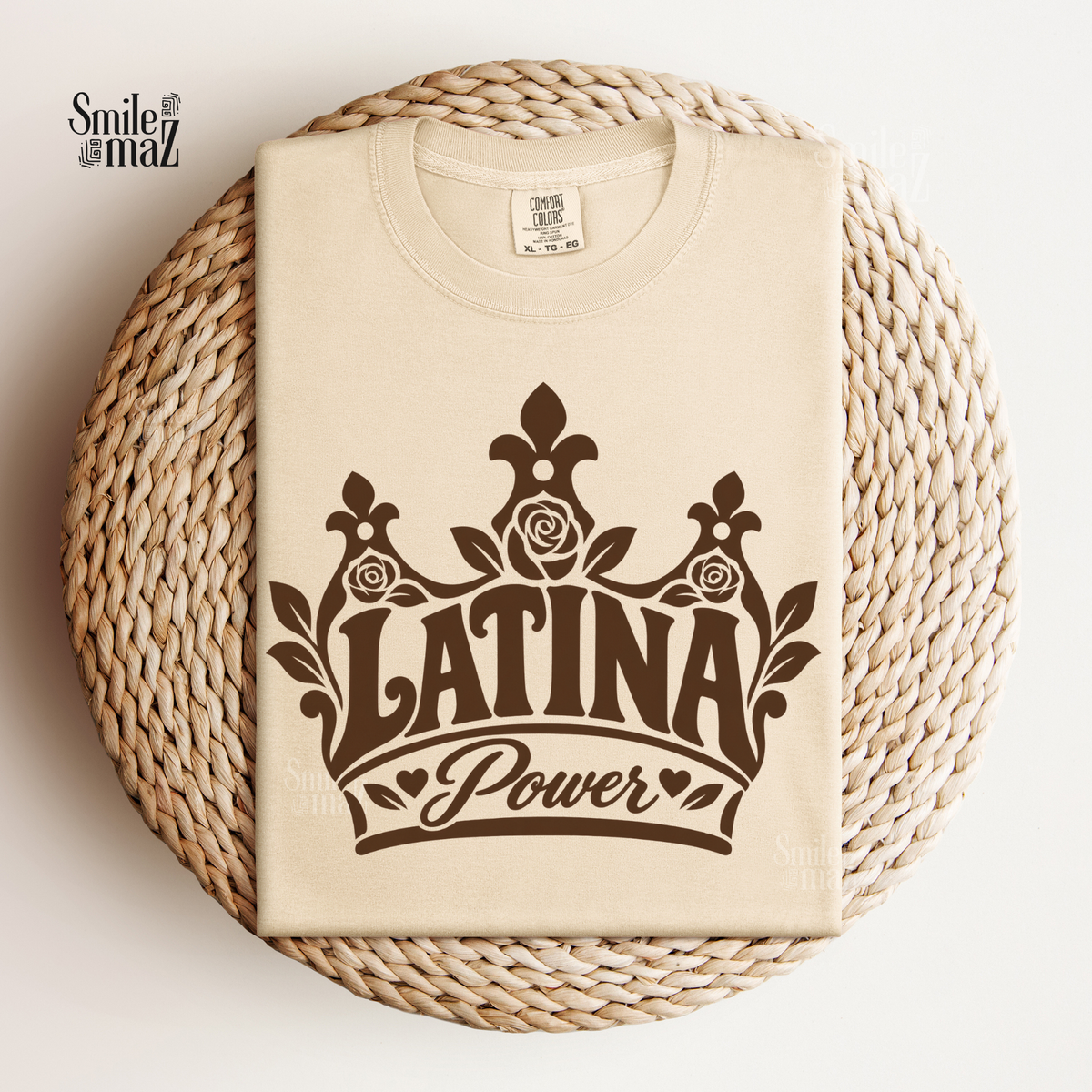 Latina Power Crown Shirt - Mexican Latina Pride T-Shirt - Latina Gift Tee - Reina Corona Spanish Women Shirt