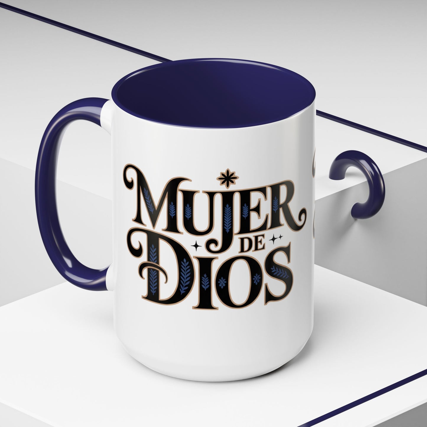 Mujer de Dios Mug - Christian Latina Faith Gift - Spanish Religious Coffee Cup - Catholic Gift for Women