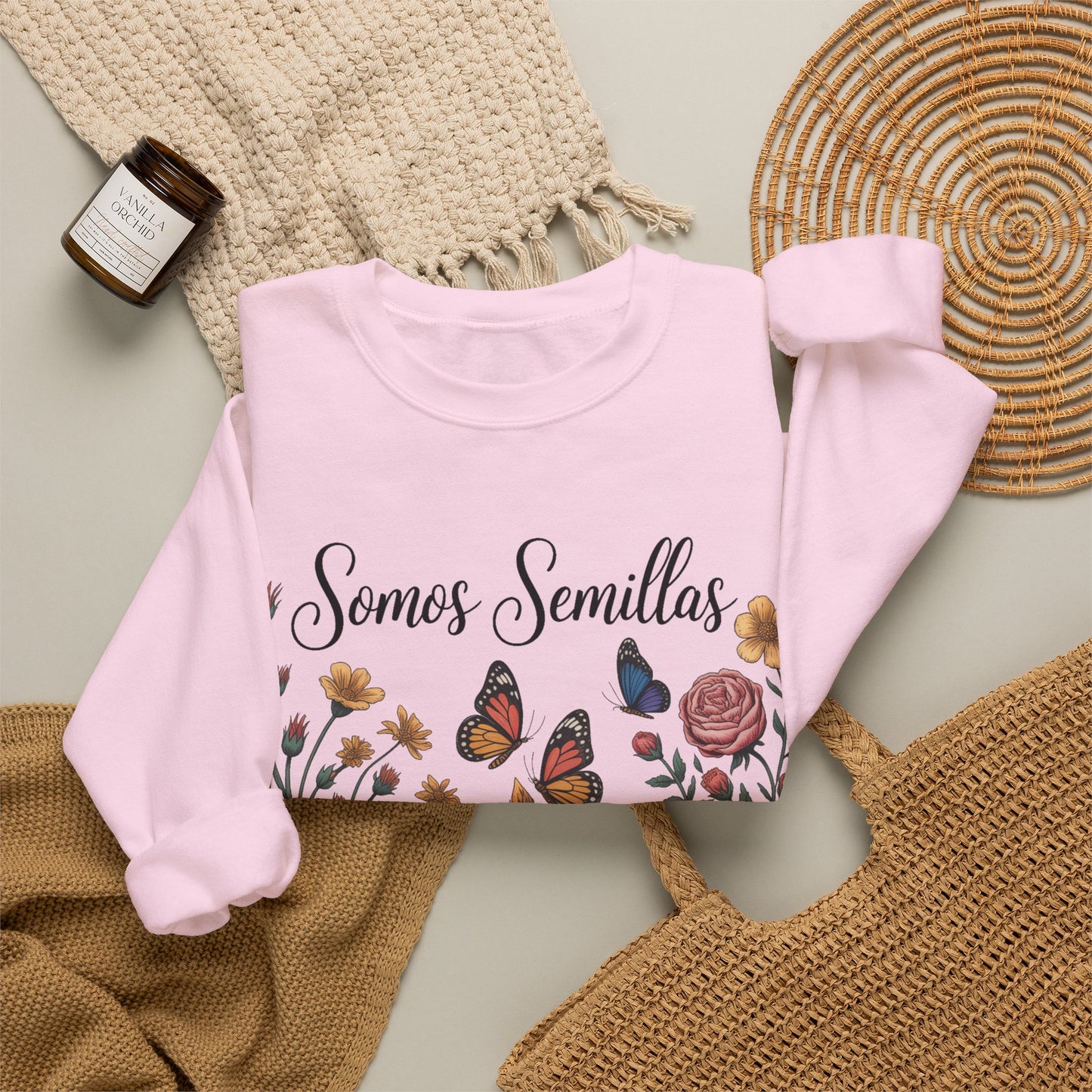 Somos Semillas Sweatshirt - Latino Pride We Are Seeds Message - Hispanic Heritage Inspirational Gift