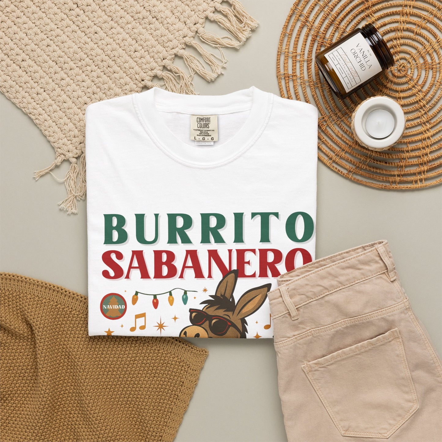 Burrito Sabanero Navidad Shirt | Camisa de Navidad Funny Xmas Tee |  Bilingual Shirt