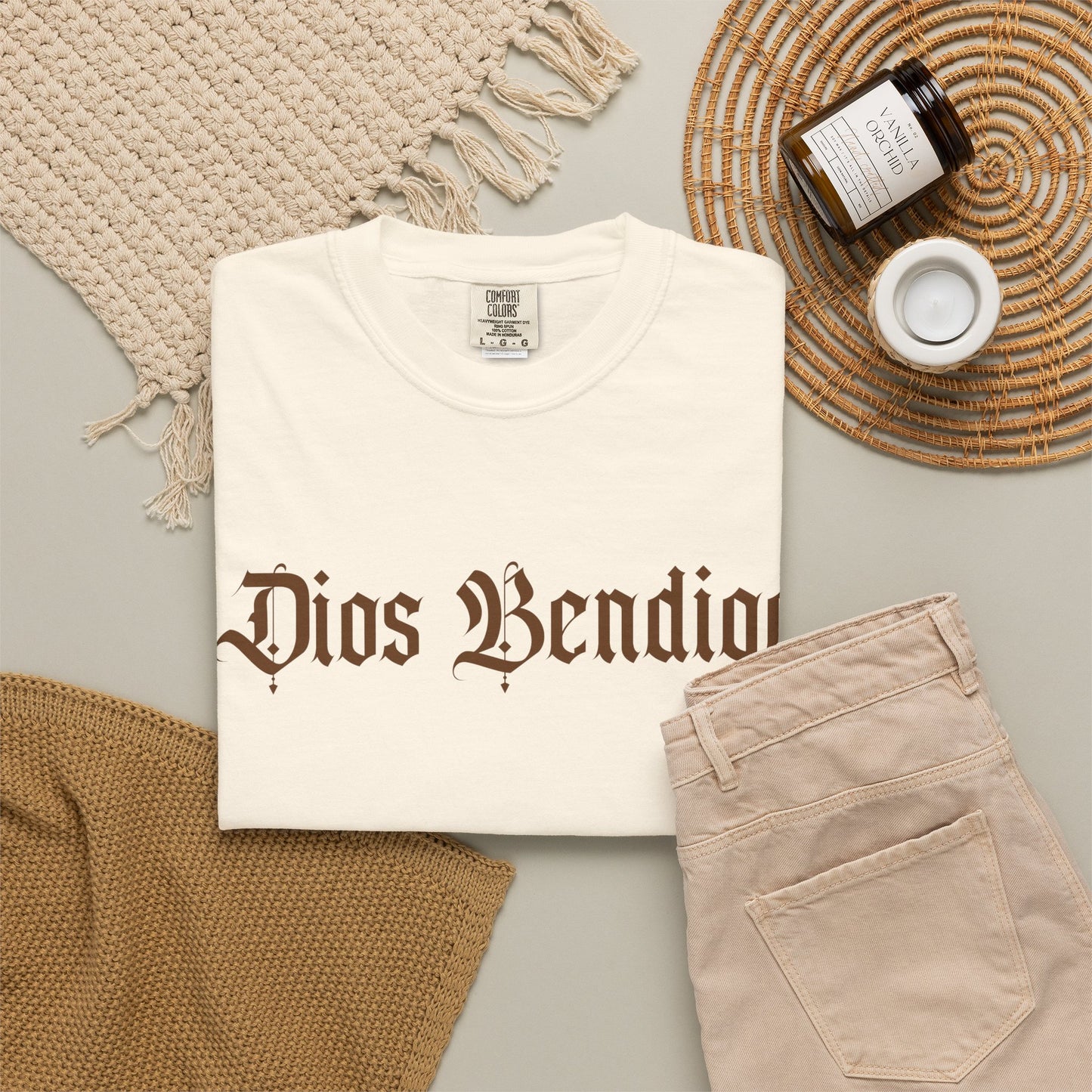 Dios Bendiga Shirt |  Chicano Streetwear Tee | Latino Graphic Tee | Camisa Cristiana | Comfort Colors T Shirt