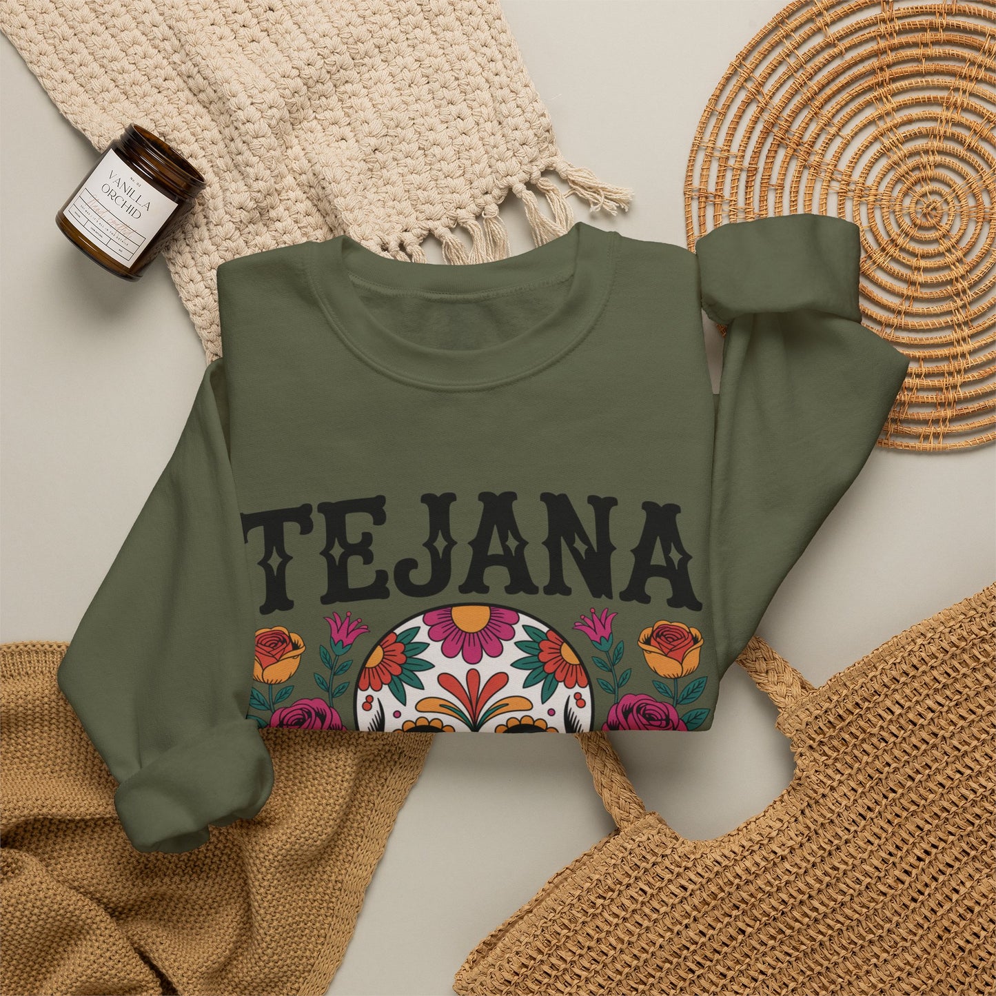 Tejana Sweatshirt - Texas Latina Pride Gift - Hispanic Heritage Sudadera - Tejana Cultura Hoodie - Latino American Pride