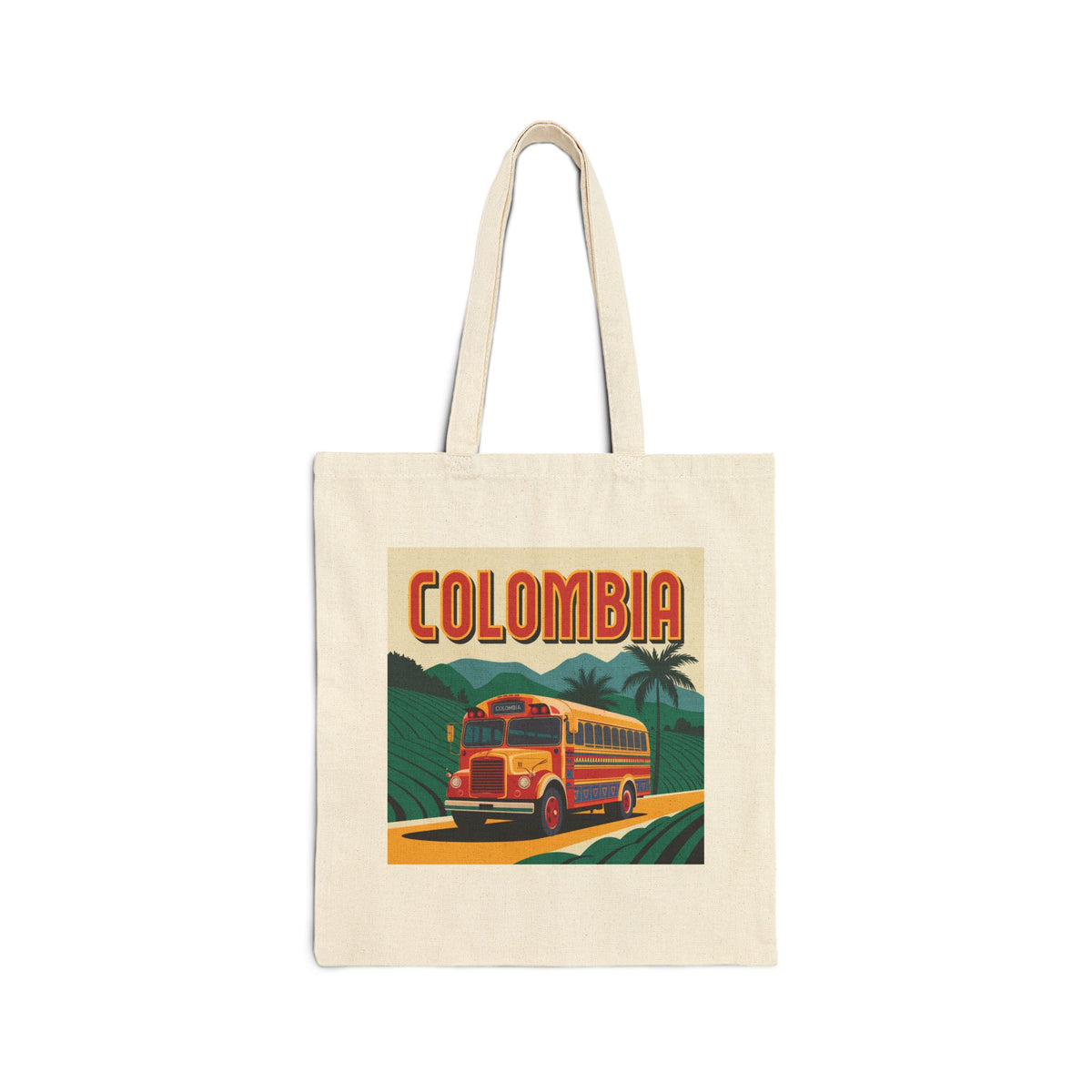 Chiva Colombia Tote - Colombian Bus Bag - Colombia Pride Reusable Tote