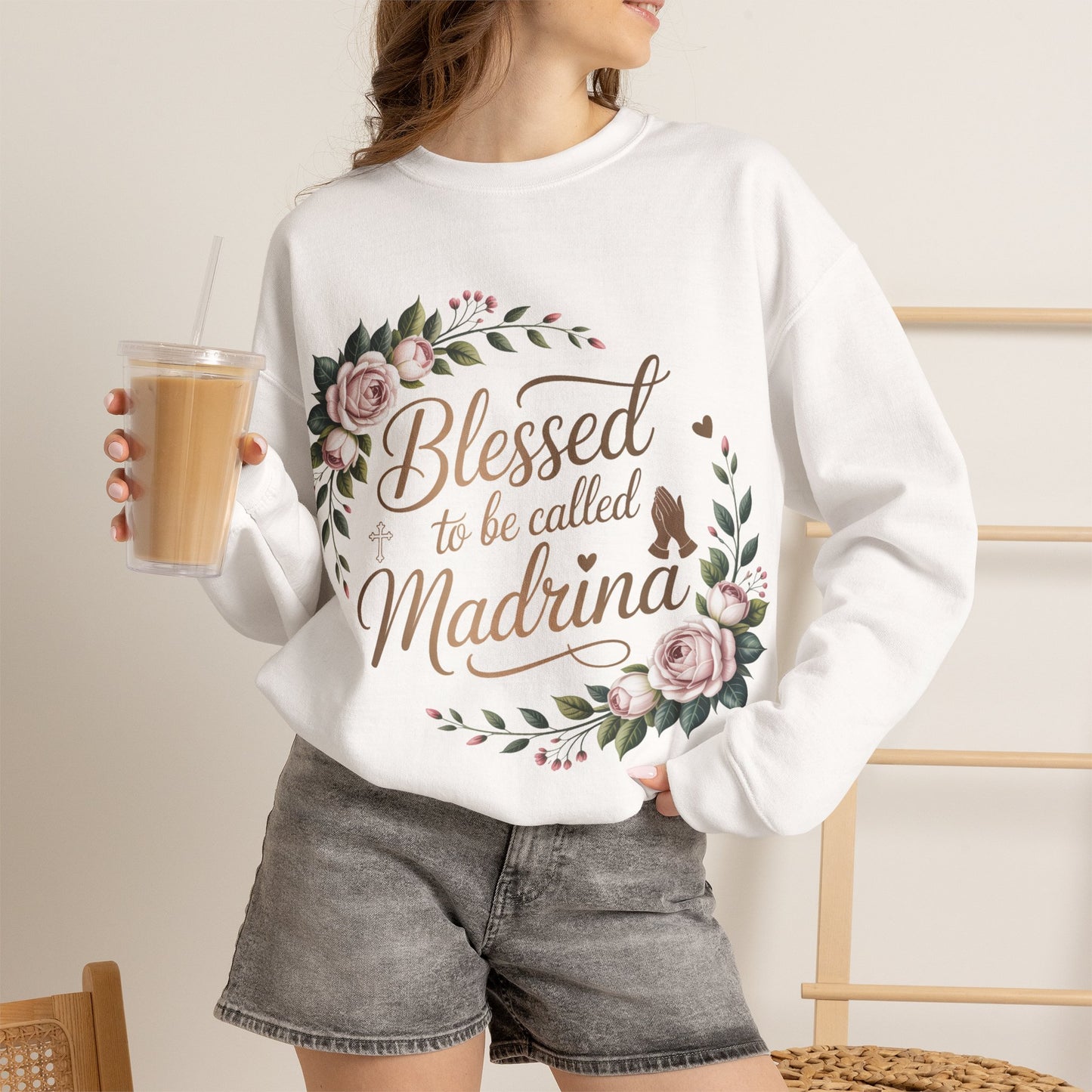 Madrina Sweatshirt - Proud Godmother Gift - Sudadera Latina - Spanish Gift for Her - Regalos para Mujer