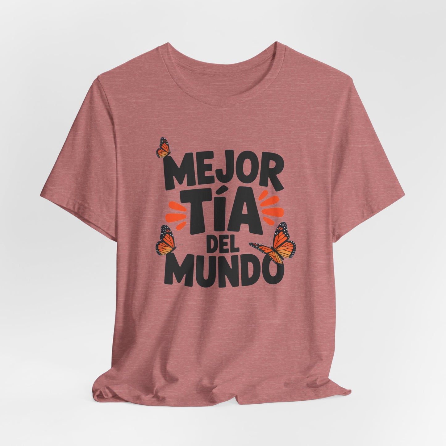 Mejor Tia Del Mundo T-Shirt | Proud Tia Gift | Latino Family Tee | Best Tia Ever Shirt | Tia Birthday Regalo