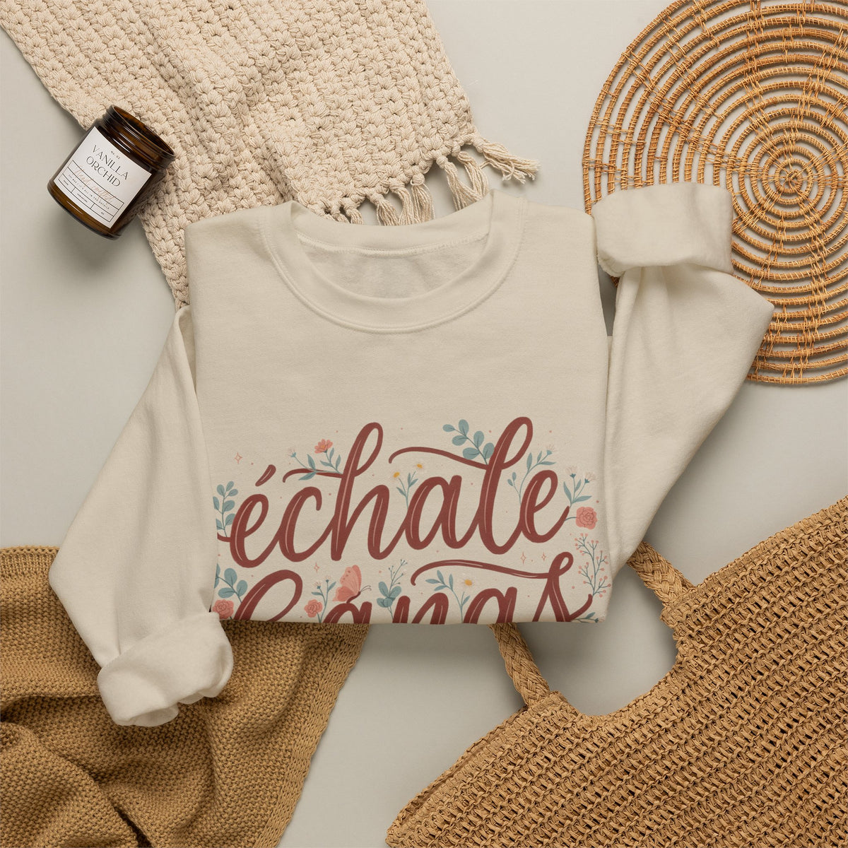 Echale Ganas Sweatshirt - Latina Motivational Gift - Spanish Inspirational Pullover for Her - Latina Pride Sudadera