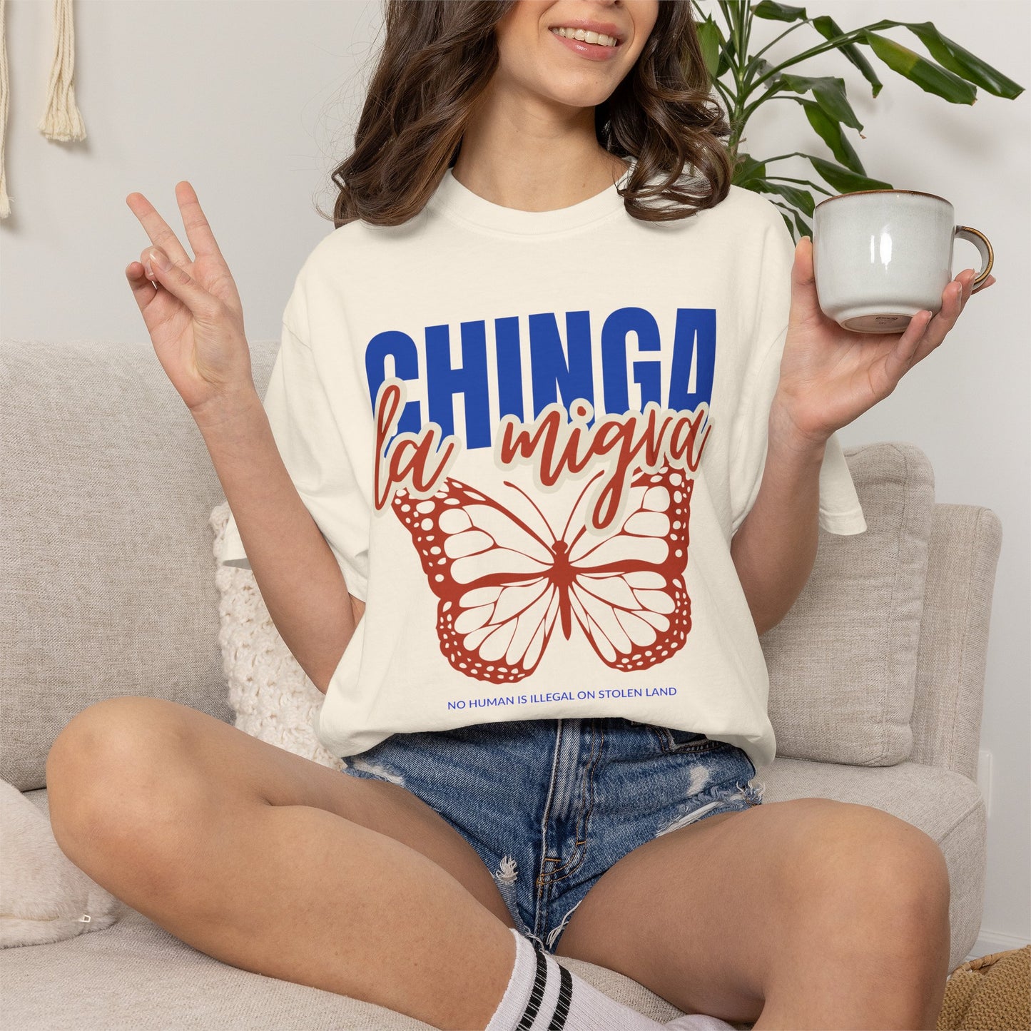 Chinga La Migra Shirt, Immigrant Rights Shirt, No Human Is Illegal,  Immigration Reform Tee, Human Rights Activist Shirt