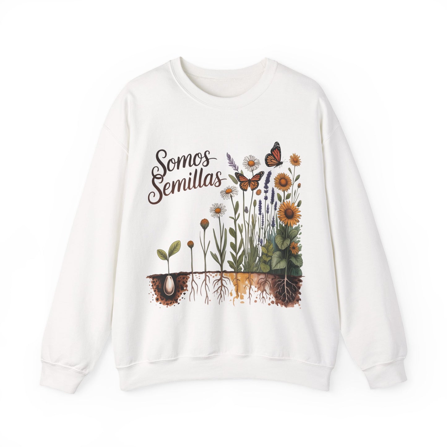 Somos Semillas Sweatshirt - Latino Heritage Sudadera - Hispanic Pride Gift - Semillas de Amor - Cultural Empowerment Wear