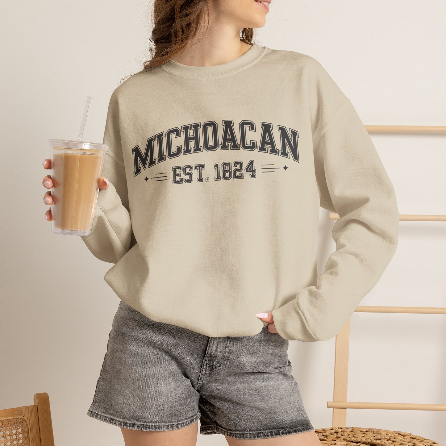 Michoacán Sweatshirt - Mexican State Pride Sudadera - Michoacán Mexico Heritage Gift - Orgullo Mexicano