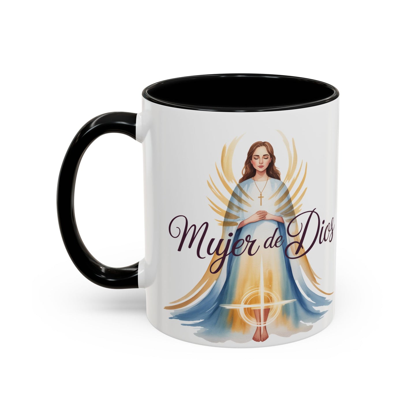 Mujer de Dios Mug - Spanish Faith Coffee Cup Gift for Christian Latina Women - Taza Religiosa Catholic Gift