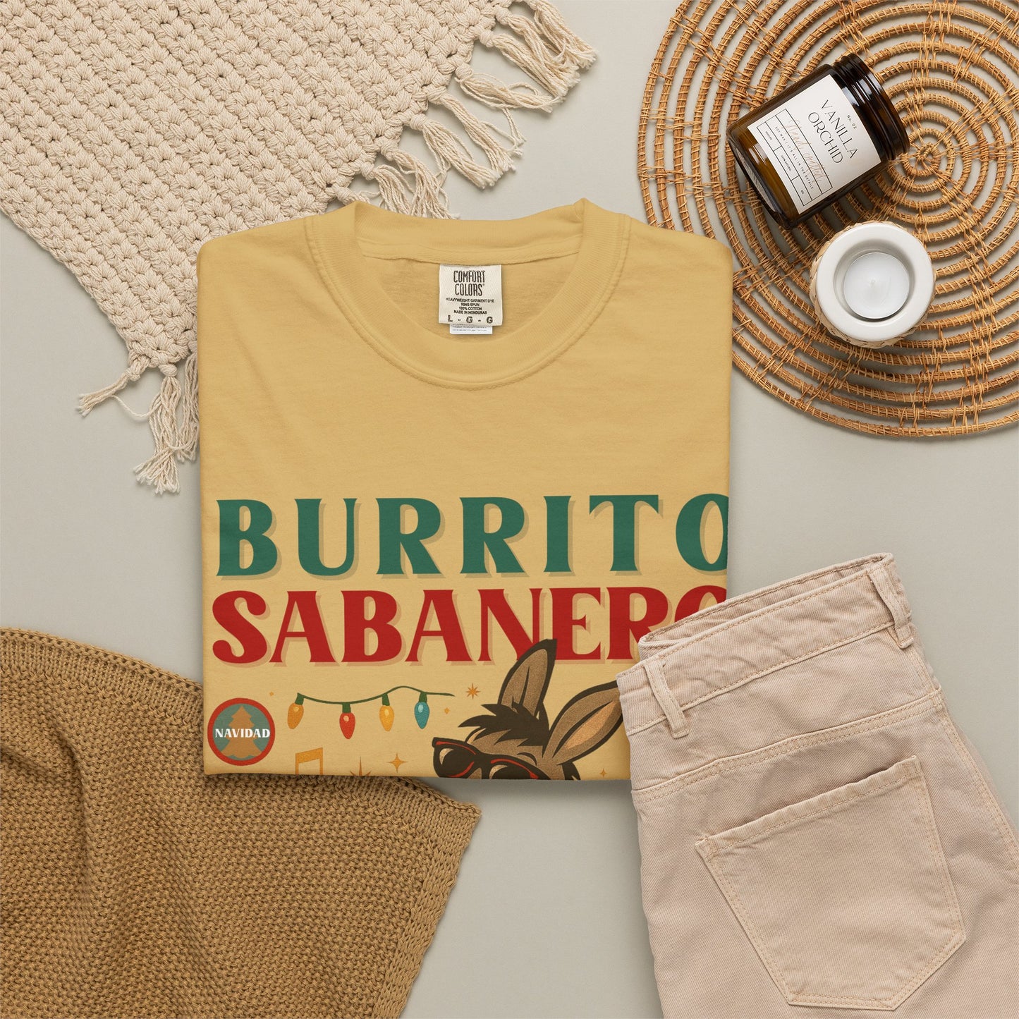 Burrito Sabanero Navidad Shirt | Camisa de Navidad Funny Xmas Tee |  Bilingual Shirt