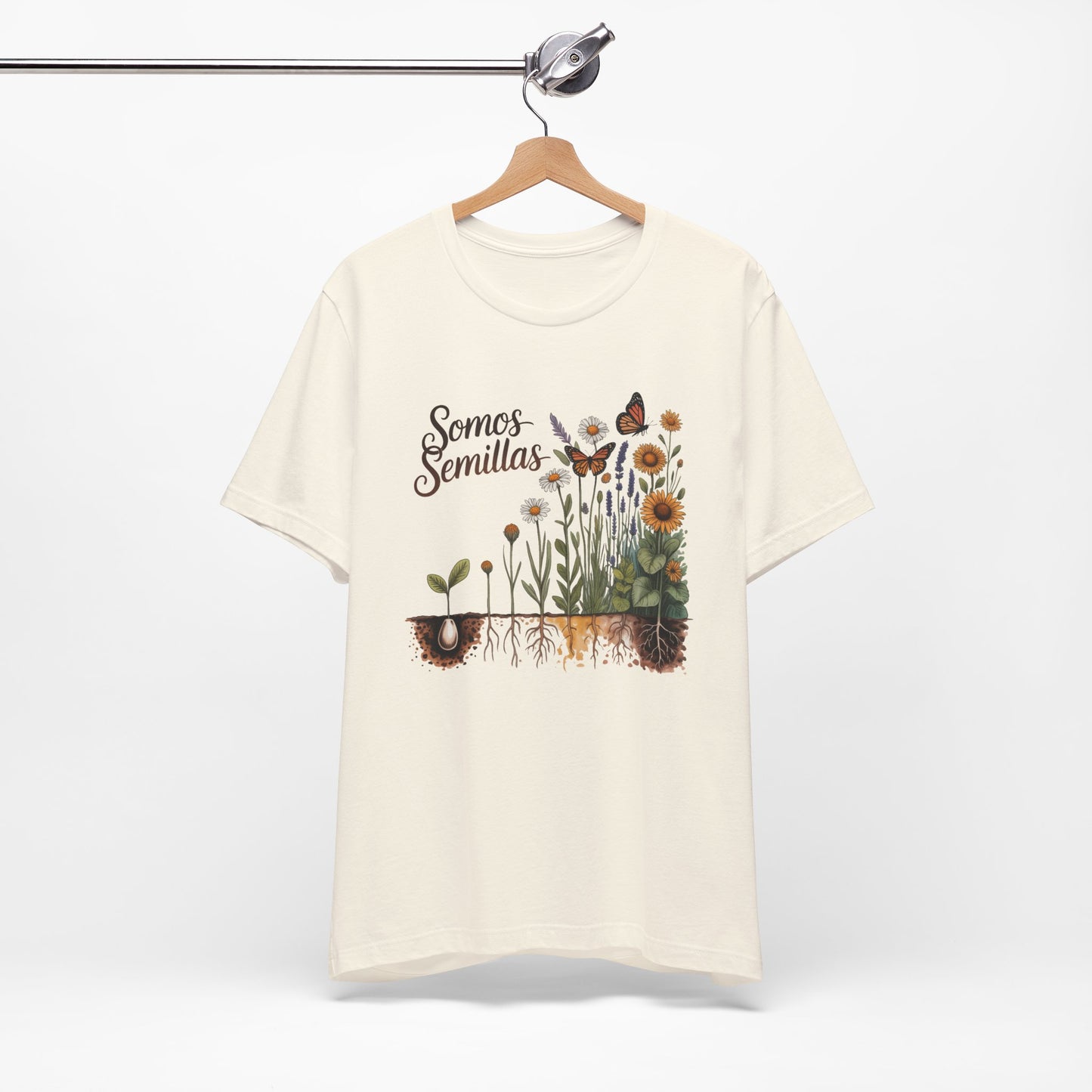 Somos Semillas T-Shirt - We Are Seeds Tee - Latino Heritage Gift - Hispanic Pride Shirt - Inspirational Growth Mindset