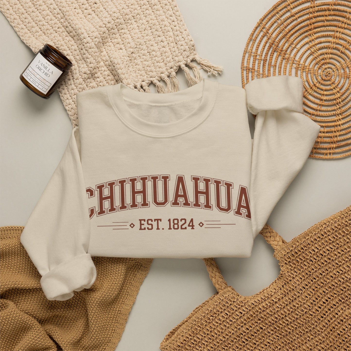 Chihuahua Sweatshirt - Mexican Heritage Pride Wear - Perrito Lindo Gift - Sudadera Mexicana - Chihuahua Mama