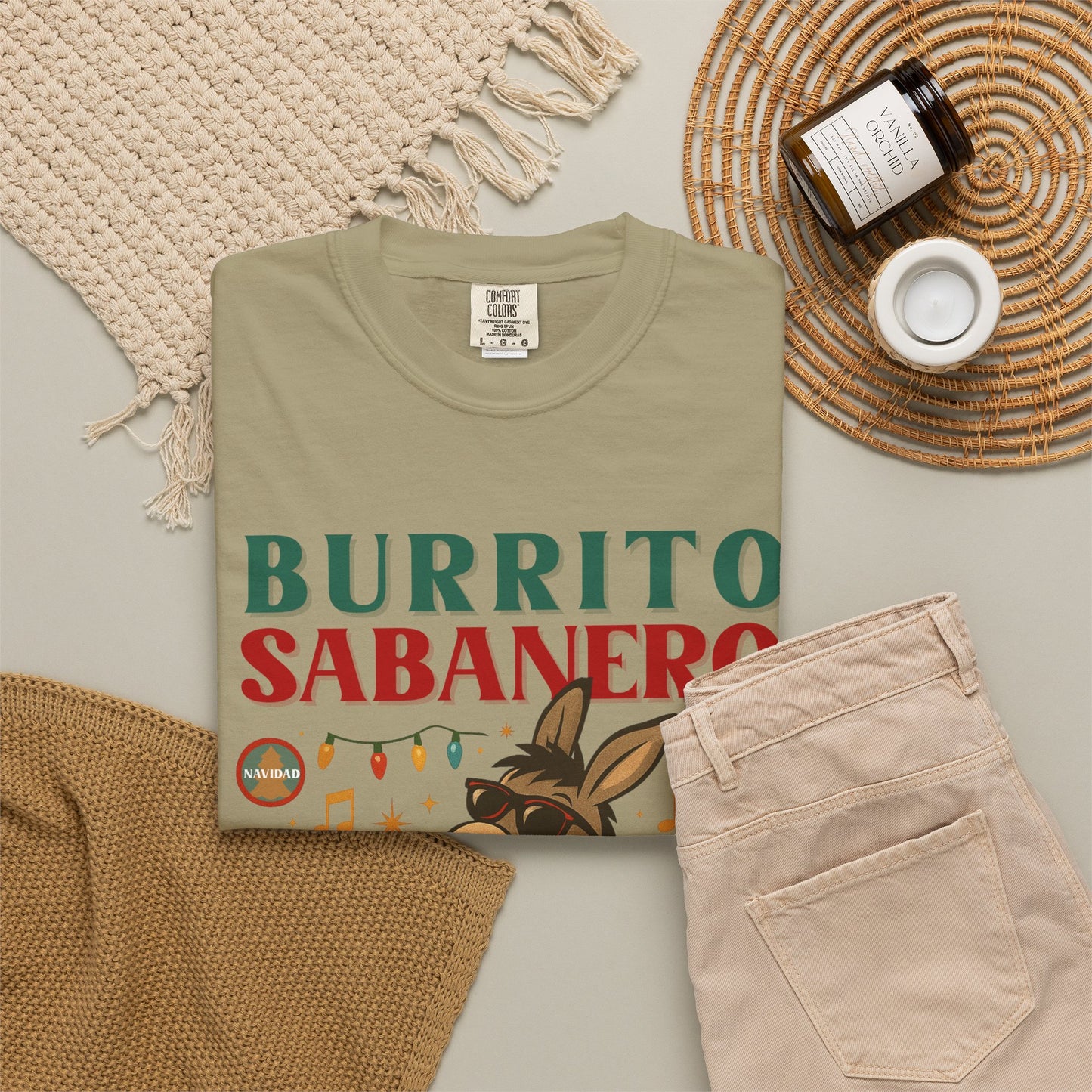 Burrito Sabanero Navidad Shirt | Camisa de Navidad Funny Xmas Tee |  Bilingual Shirt